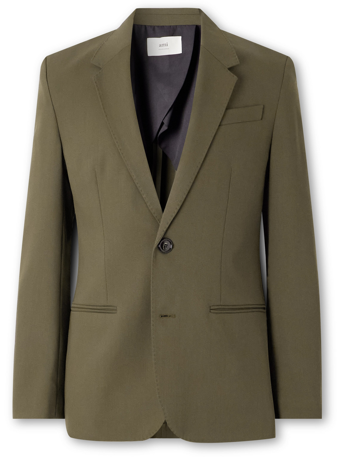 Ami Alexandre Mattiussi Wool-twill Blazer In Green