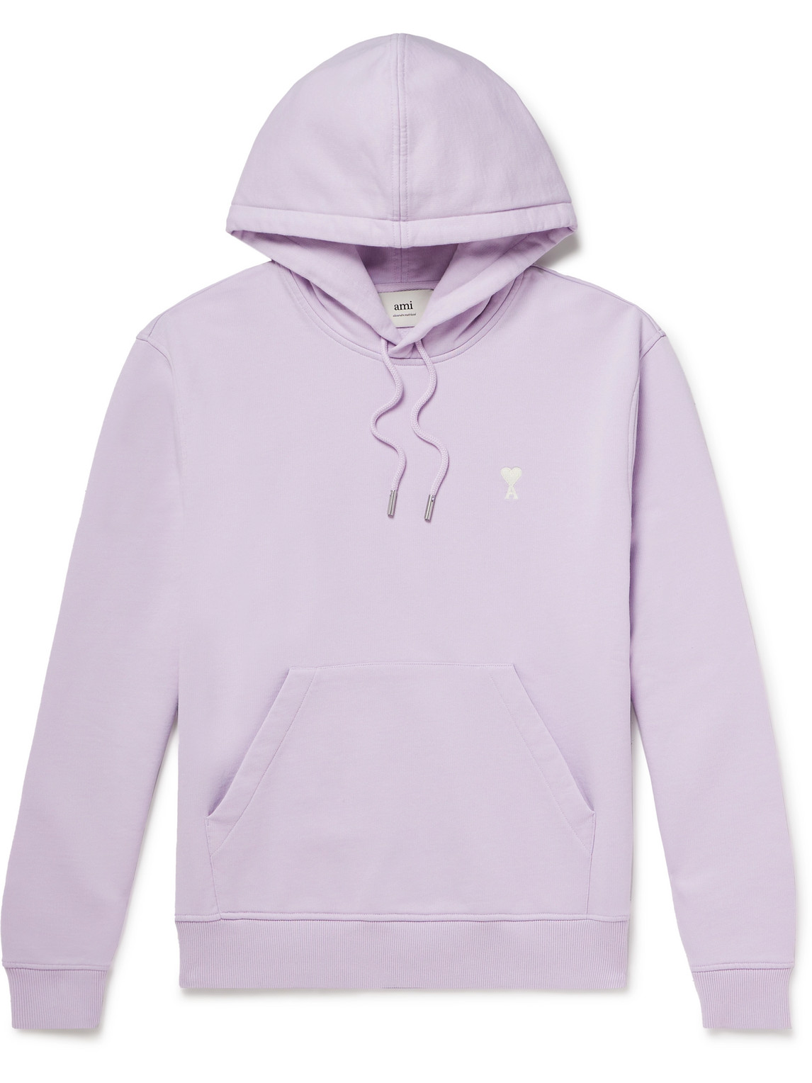 要在庫確認【関税無・国内発】AMI PARIS / Logo Hoodie AMI PARIS Logo-Embroidered Cotton-Jersey Hoodie for Men | MR