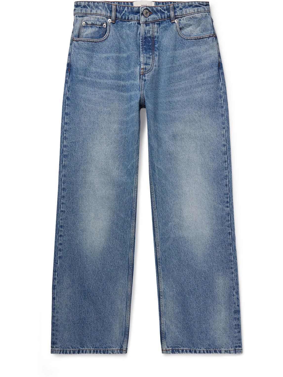 Ami Alexandre Mattiussi Wide-leg Jeans In Blue