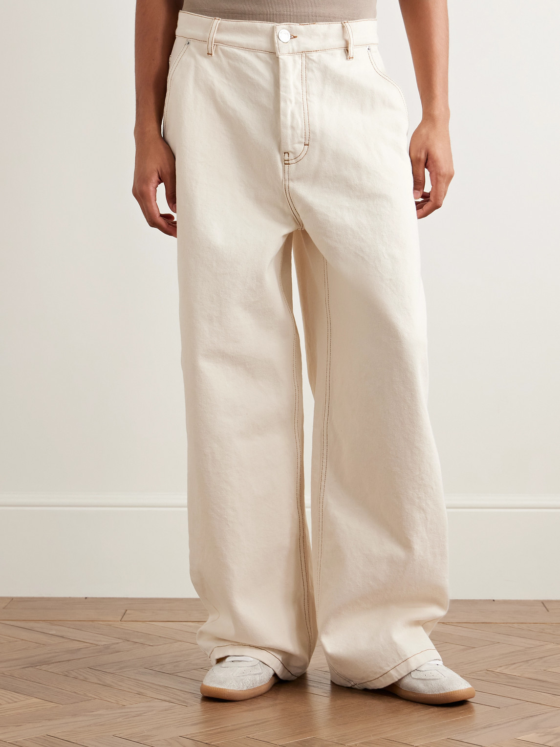 AMI ALEXANDRE MATTIUSSI WIDE-LEG JEANS