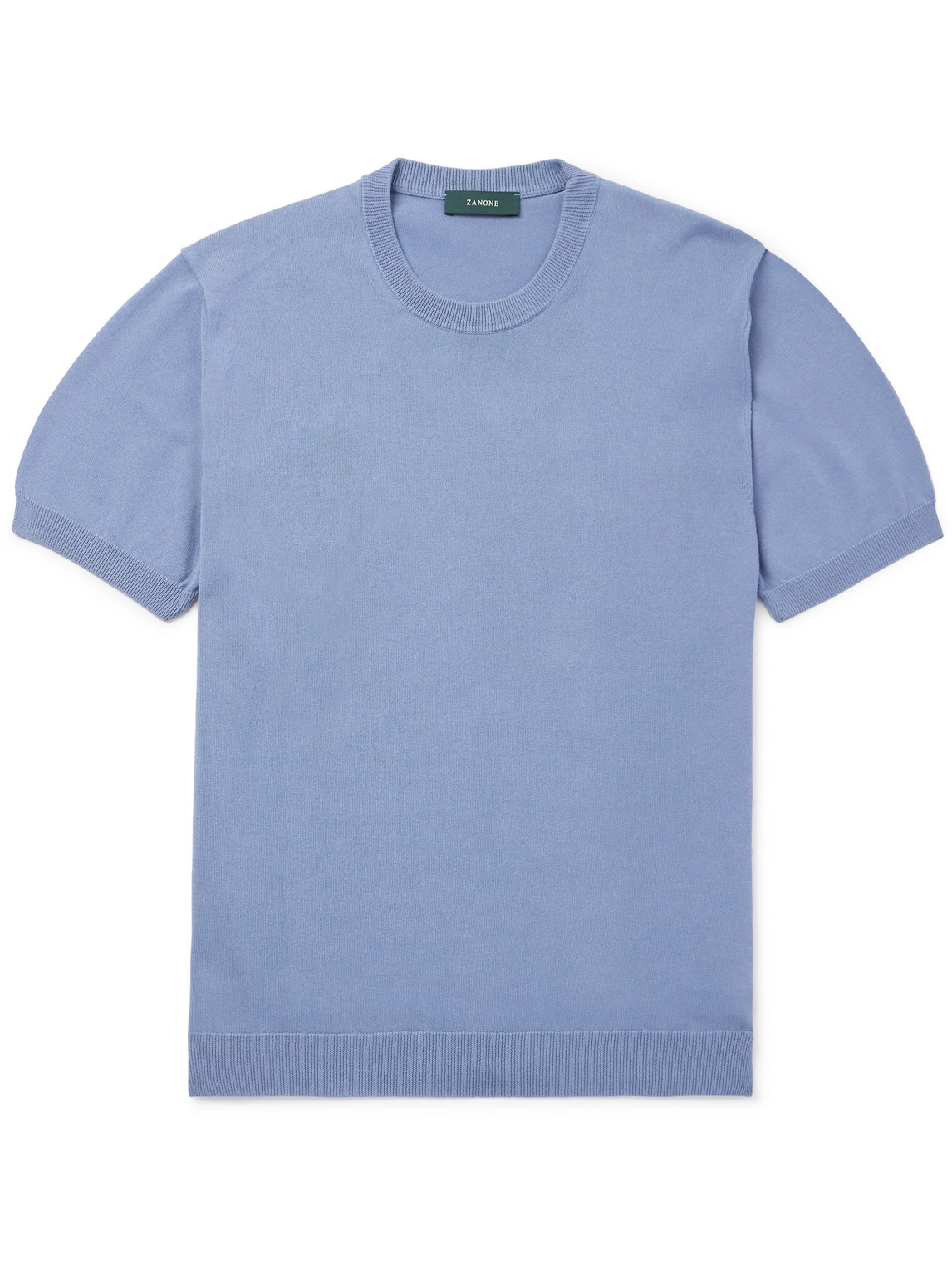 Incotex Zanone Cotton T-shirt In Blue