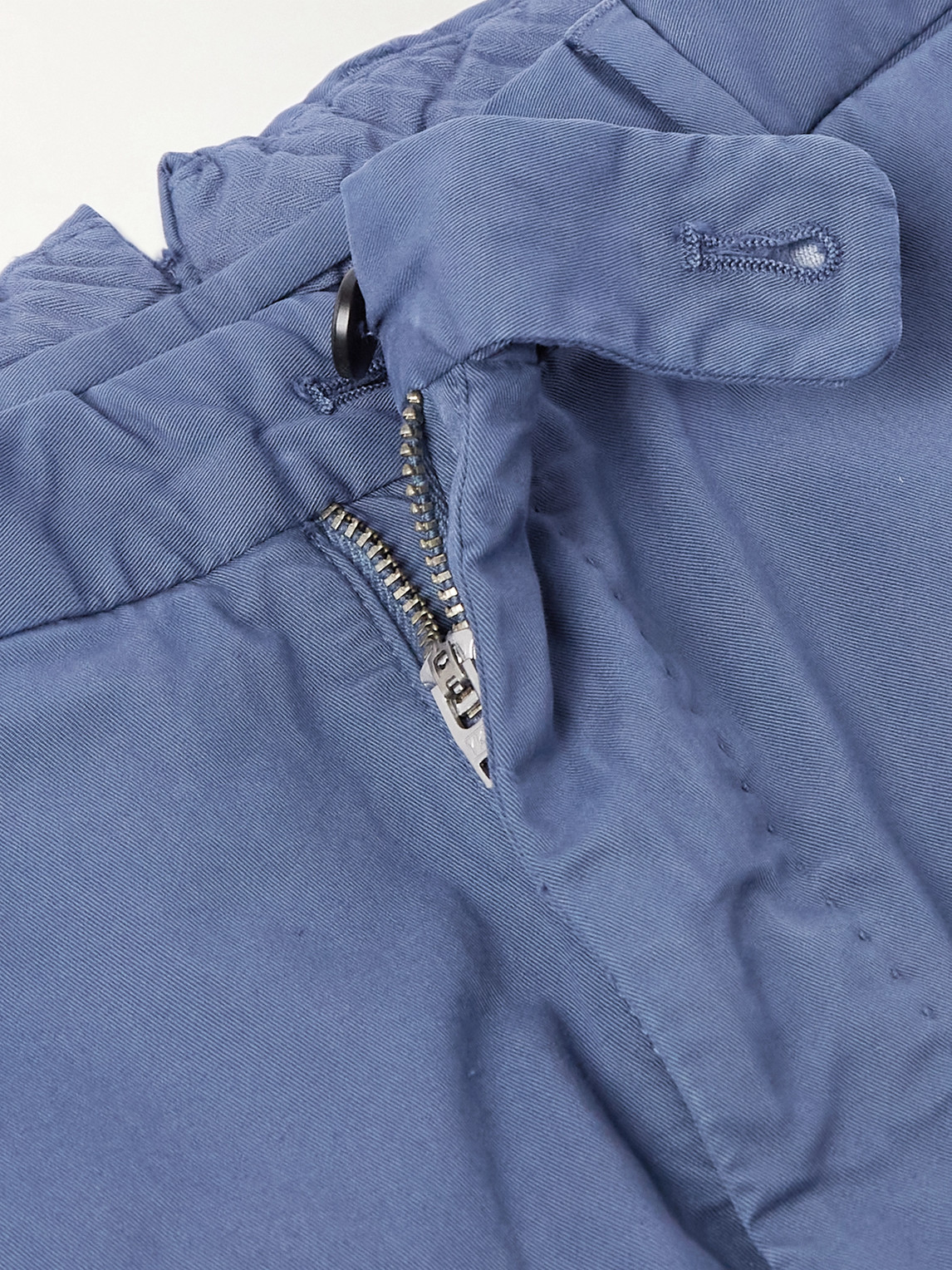 Incotex Venezia 1951 Slim-fit Stretch-cotton Twill Trousers In Blue