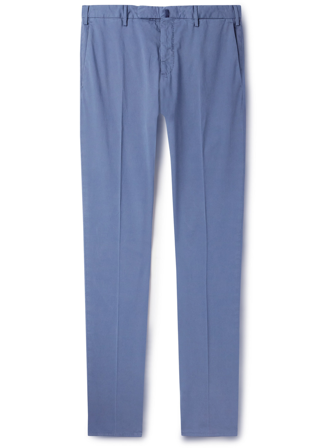 Incotex Venezia 1951 Slim-fit Stretch-cotton Twill Trousers In Blue