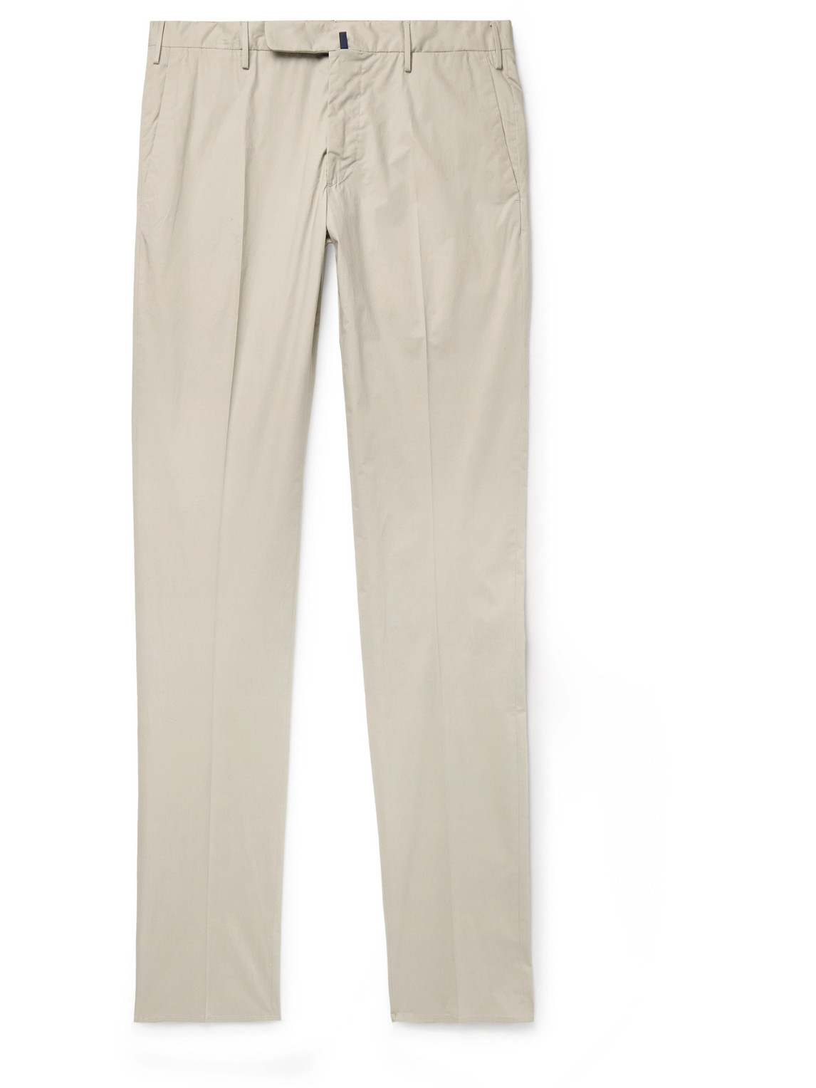 Incotex Venezia 1951 Slim-fit Cotton-blend Poplin Trousers In Neutrals