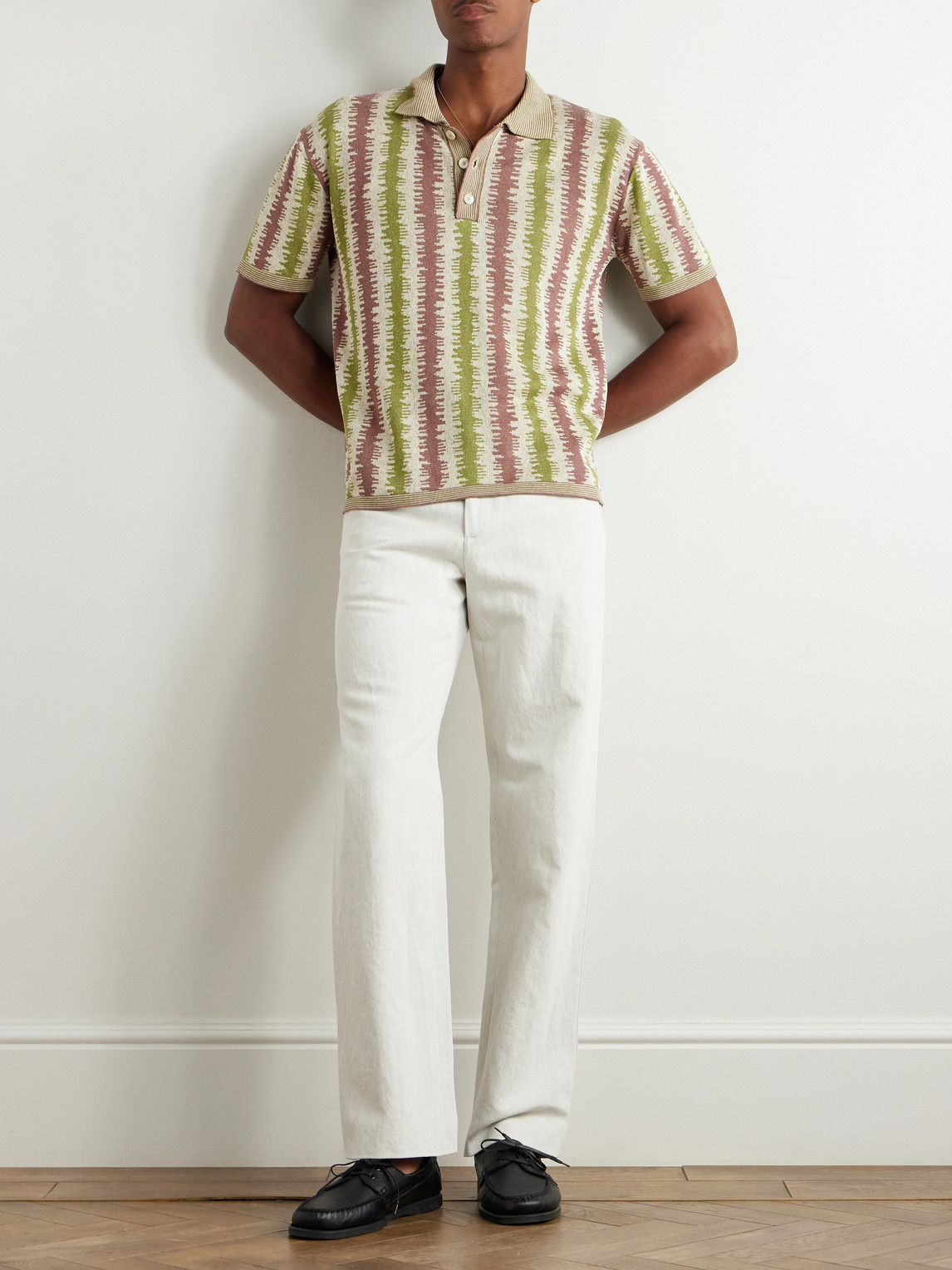 Incotex Venezia 1951 Straight-leg Cotton And Linen-blend Twill Trousers In Neutrals
