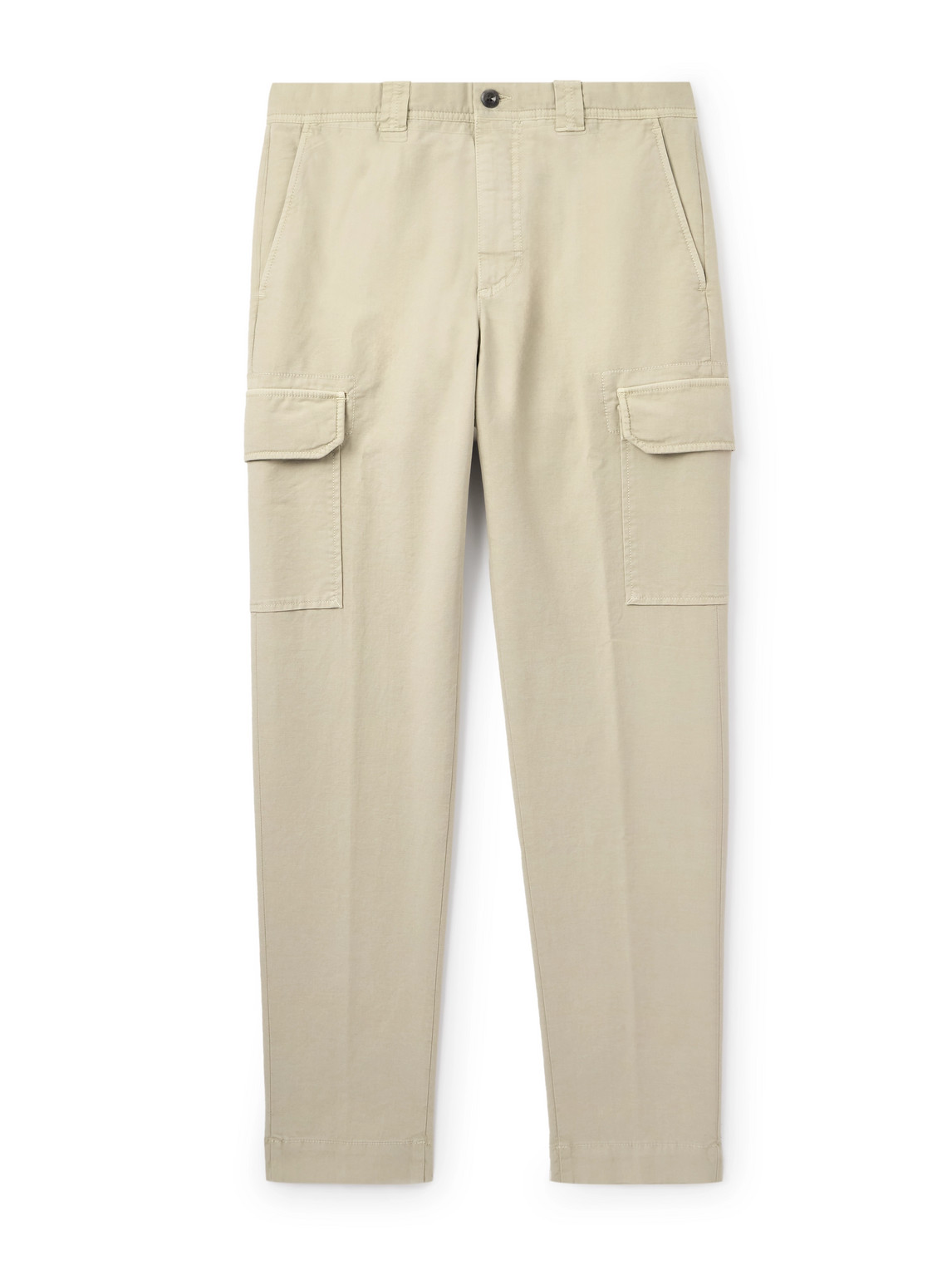Incotex Tapered Cotton-blend Cargo Trousers