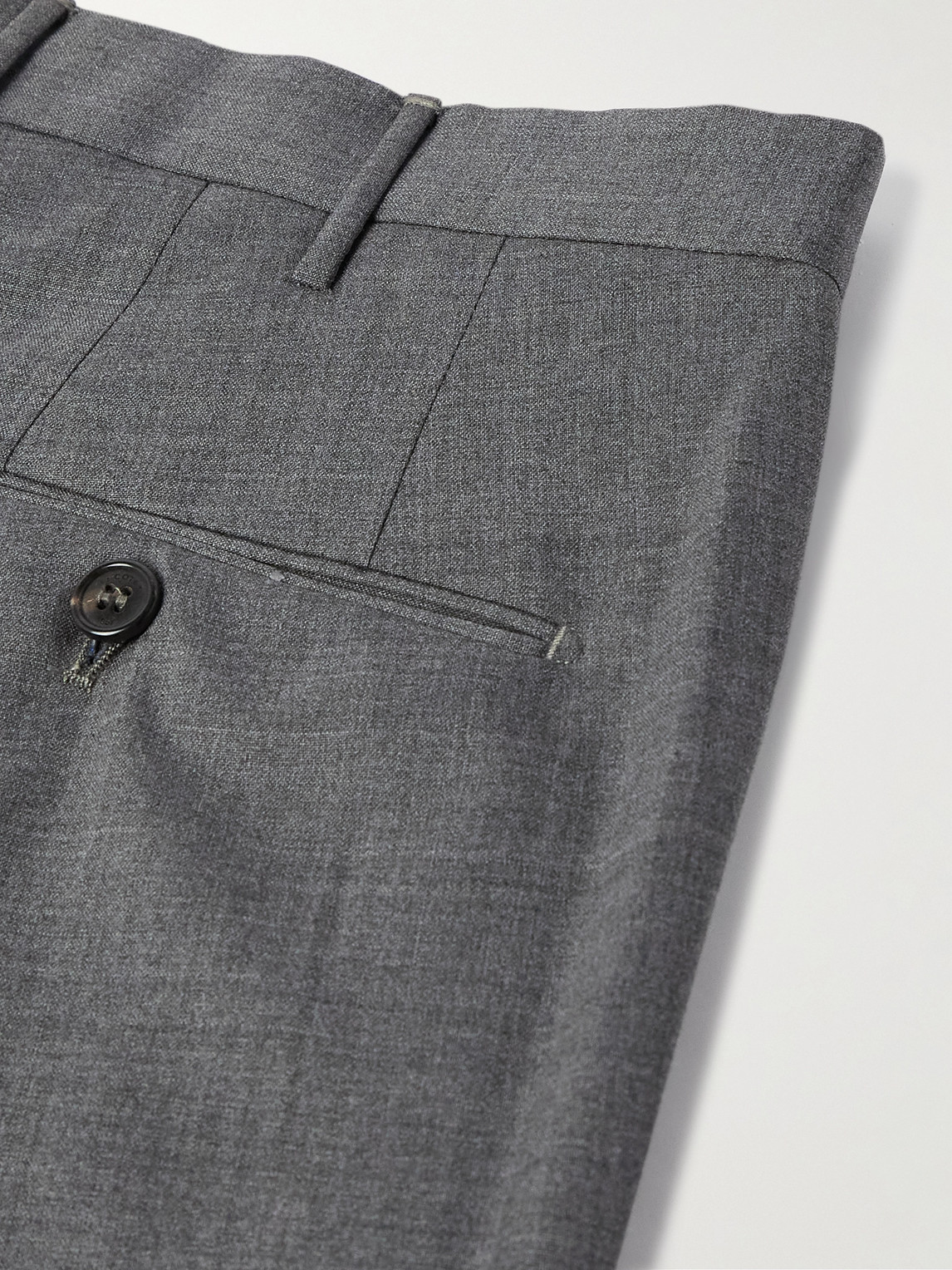 Incotex Venezia 1951 Slim-fit Virgin Wool Trousers In Gray