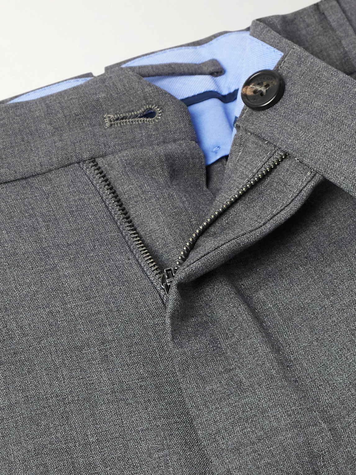 Incotex Venezia 1951 Slim-fit Virgin Wool Trousers In Gray