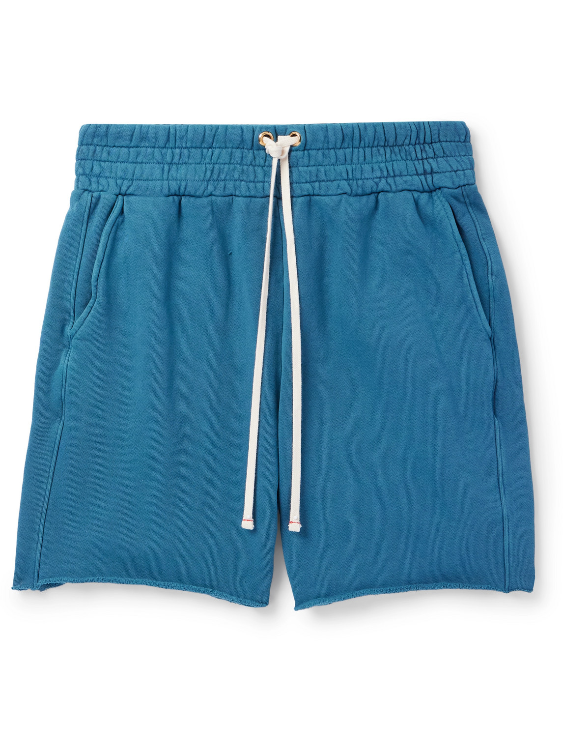 Yacht Straight-Leg Garment-Dyed Cotton-Jersey Drawstring Shorts
