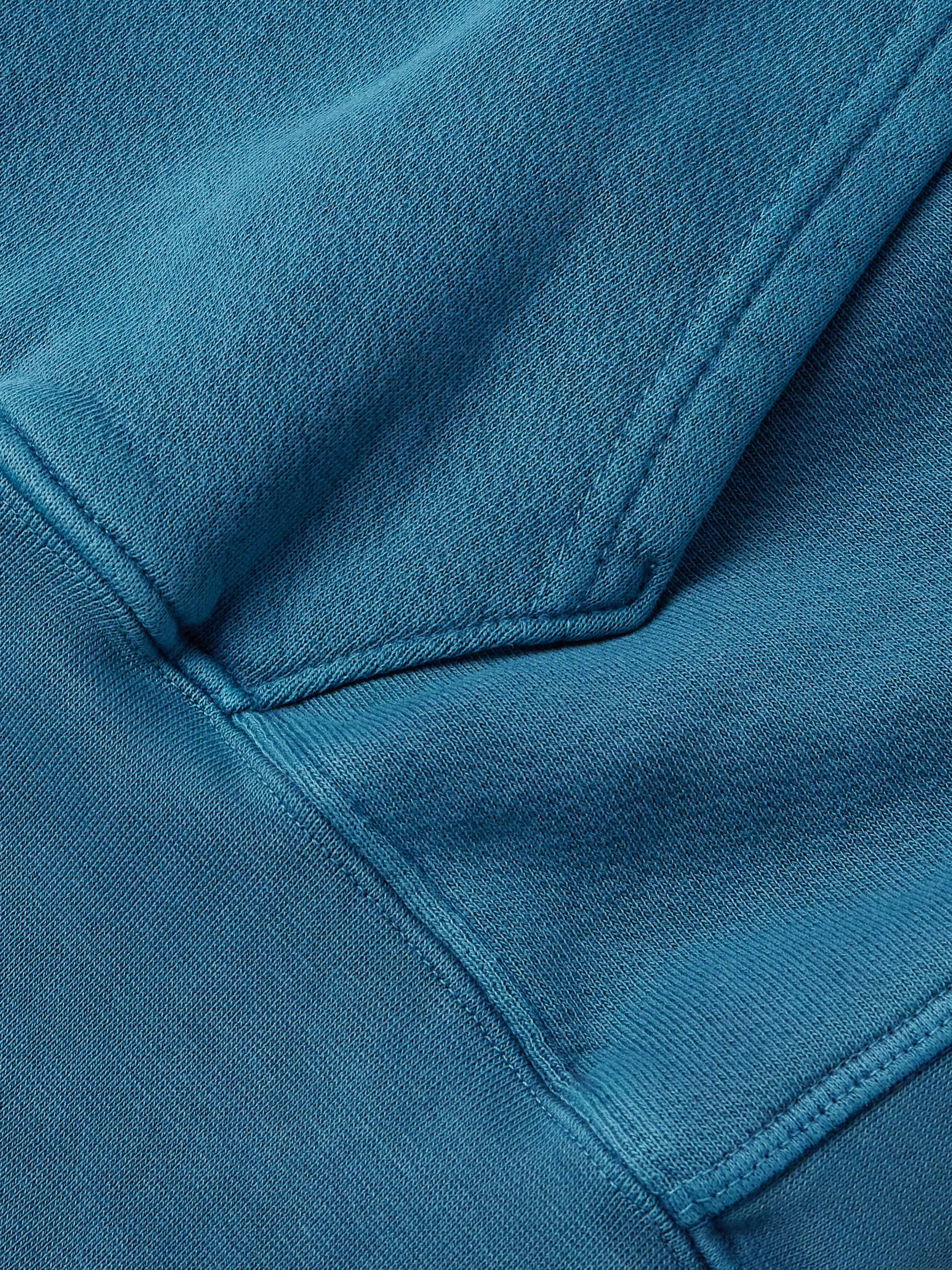 LES TIEN Garment-Dyed Cotton-Jersey Hoodie