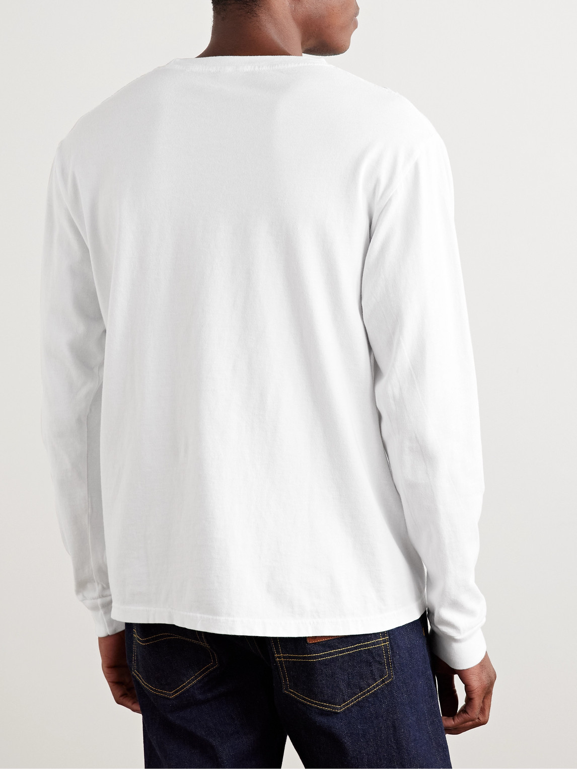 Noah Core Logo-print Cotton-jersey T-shirt In White