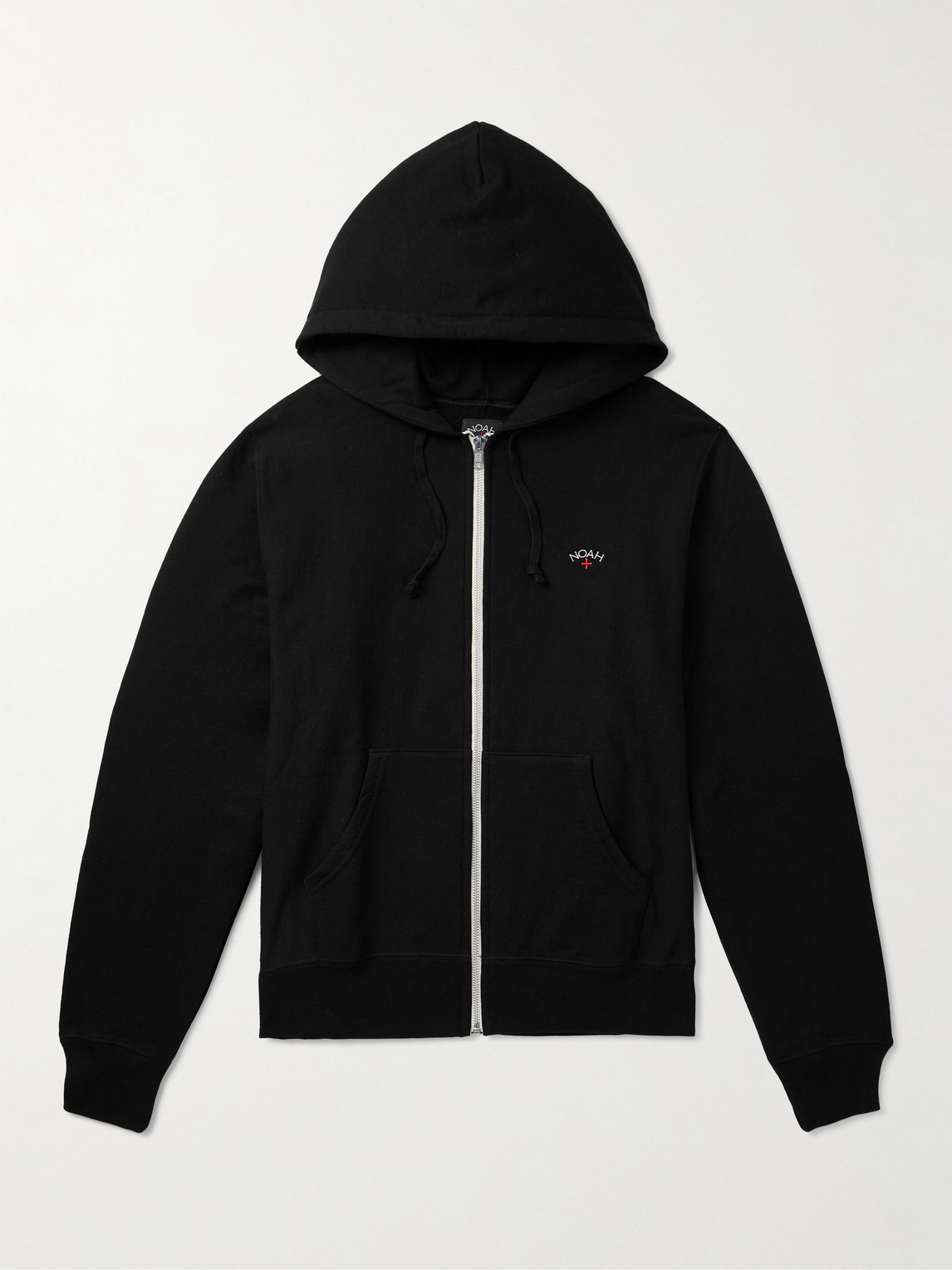 Noah Logo-Embroidered Cotton-Jersey Zip-Up Hoodie - Men