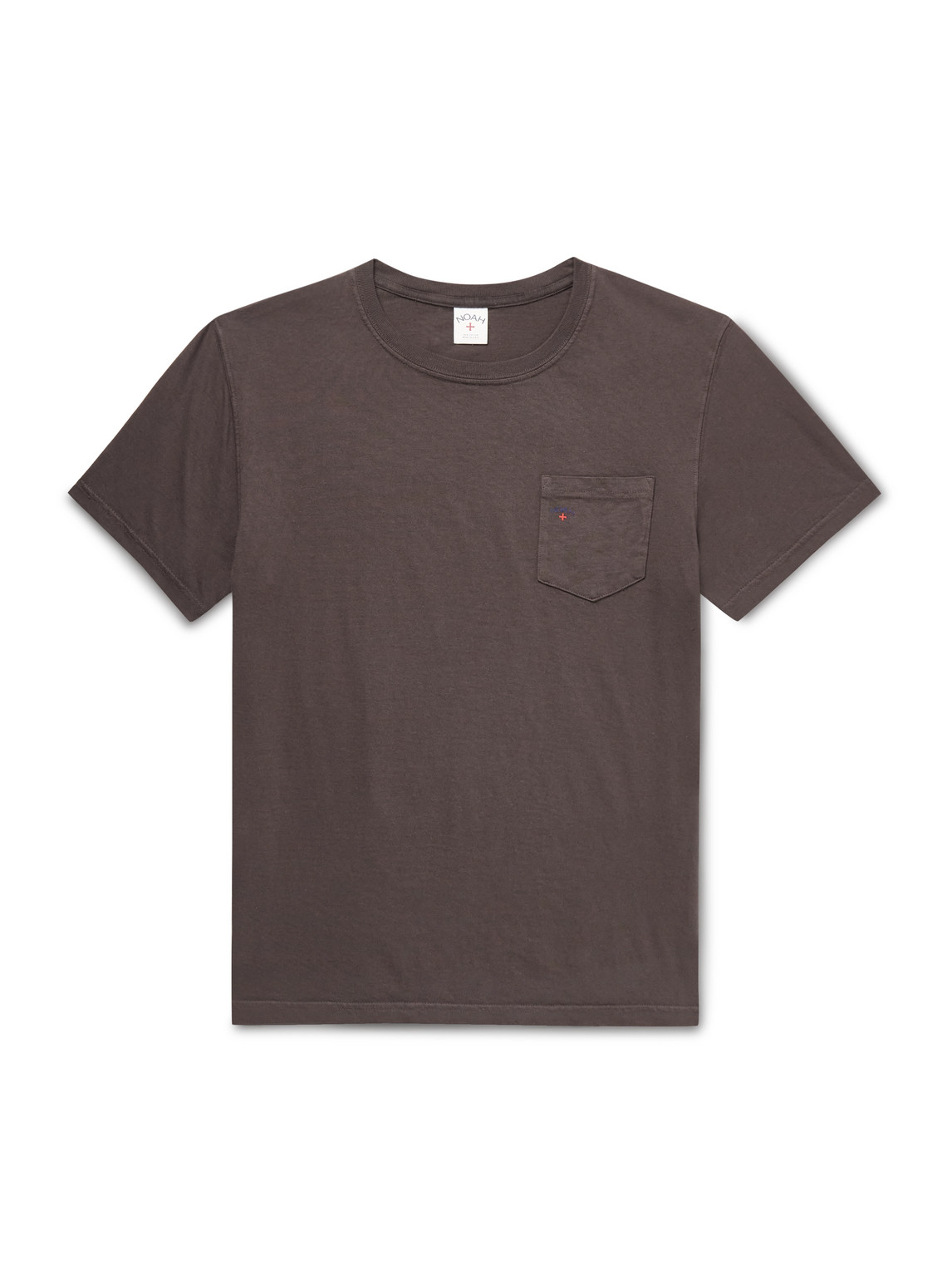 Noah Core Logo-print Cotton-jersey T-shirt In Brown