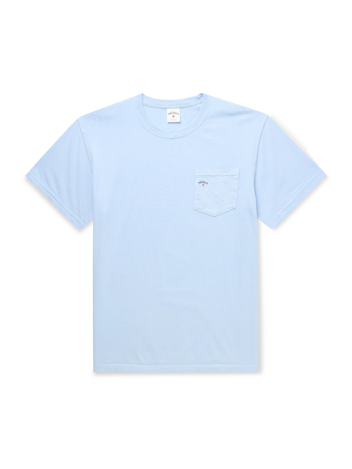 Noah Core Logo-print Cotton-jersey T-shirt In Blue