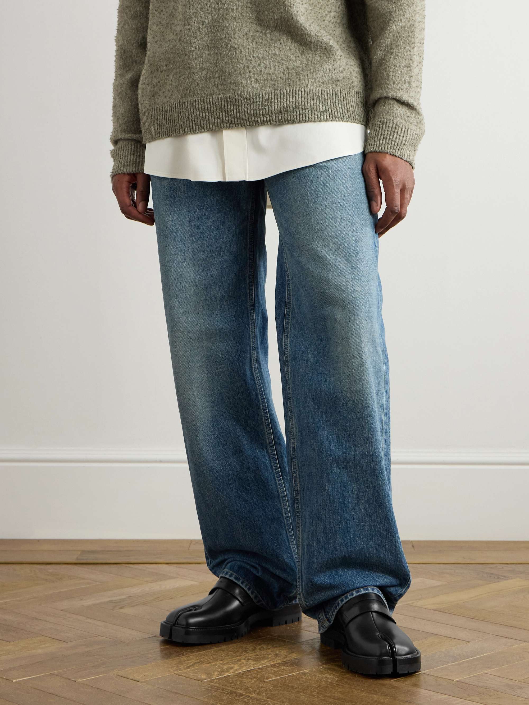MAISON MARGIELA Tabi County Leather Penny Loafers for Men