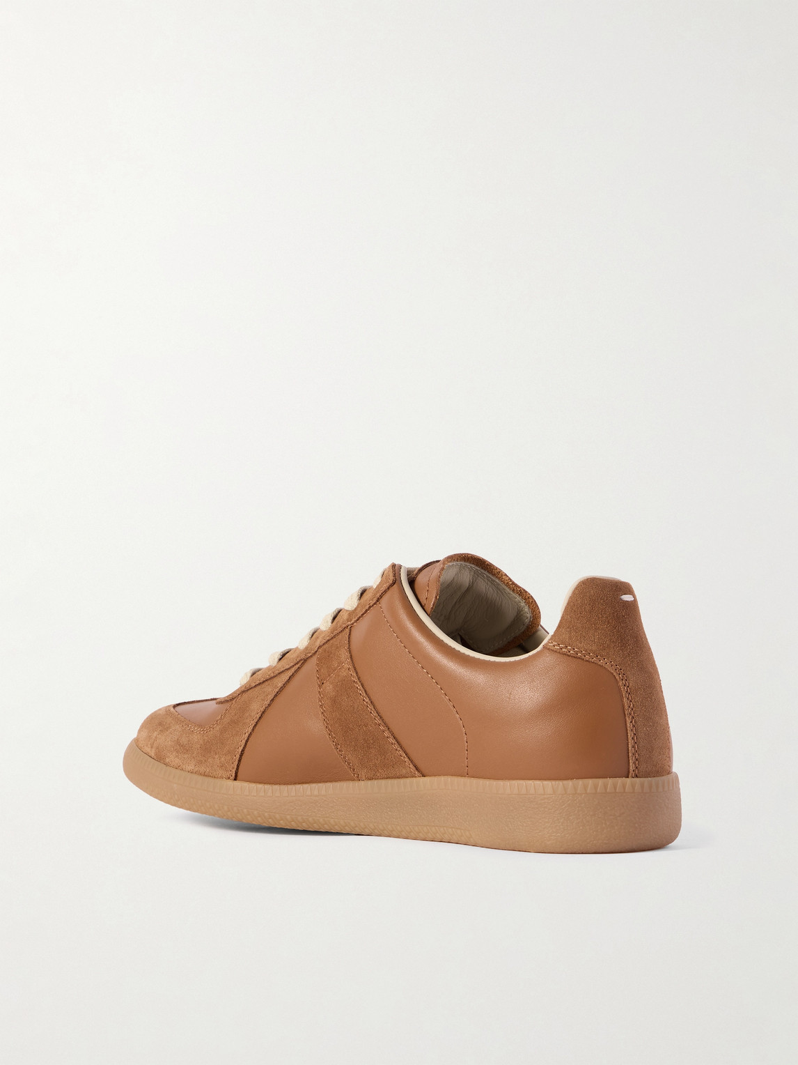 Maison Margiela Margiela Distressed Leather Replica Sneaker Brown In Brown