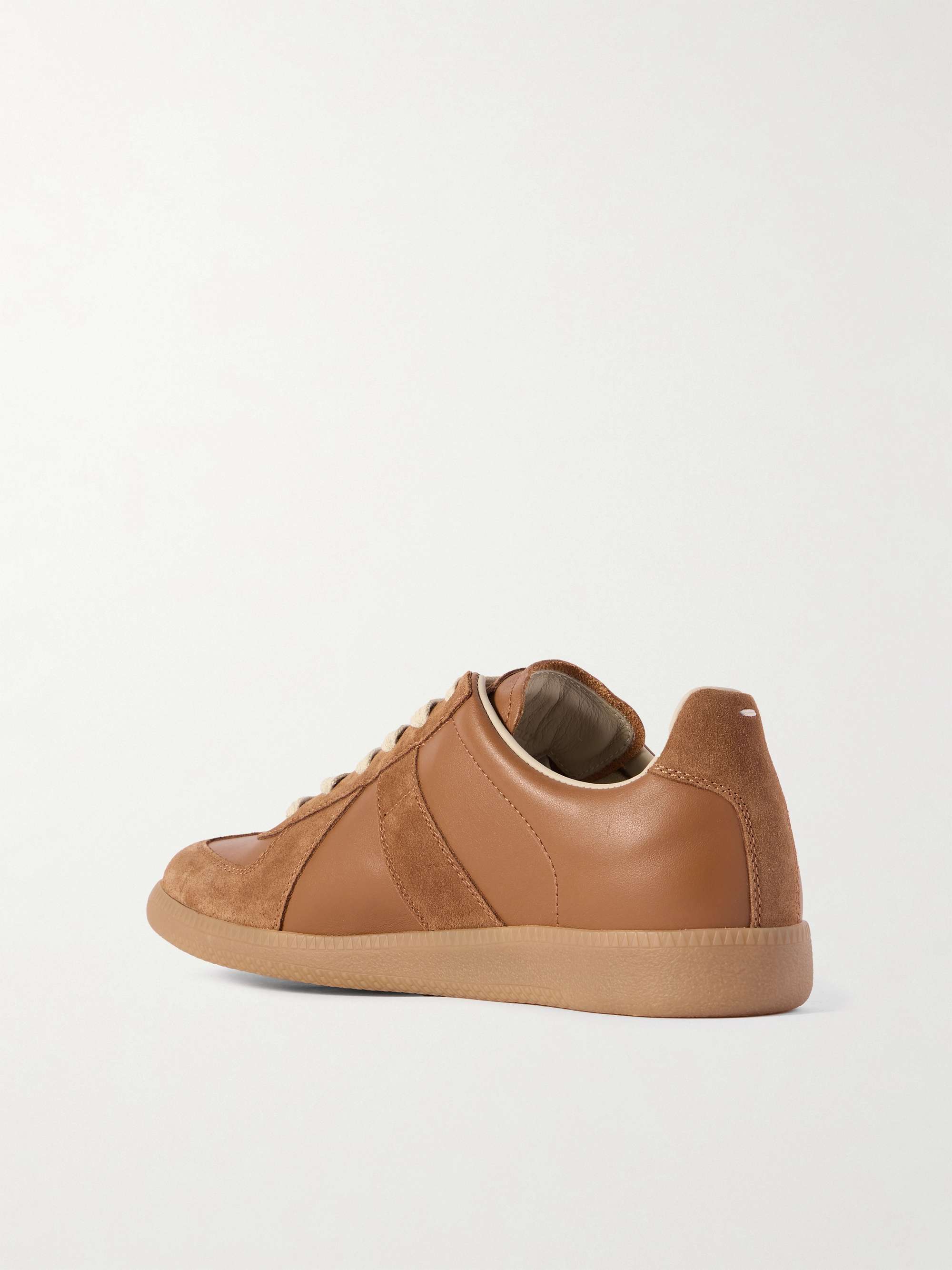MAISON MARGIELA Replica Leather and Suede Sneakers