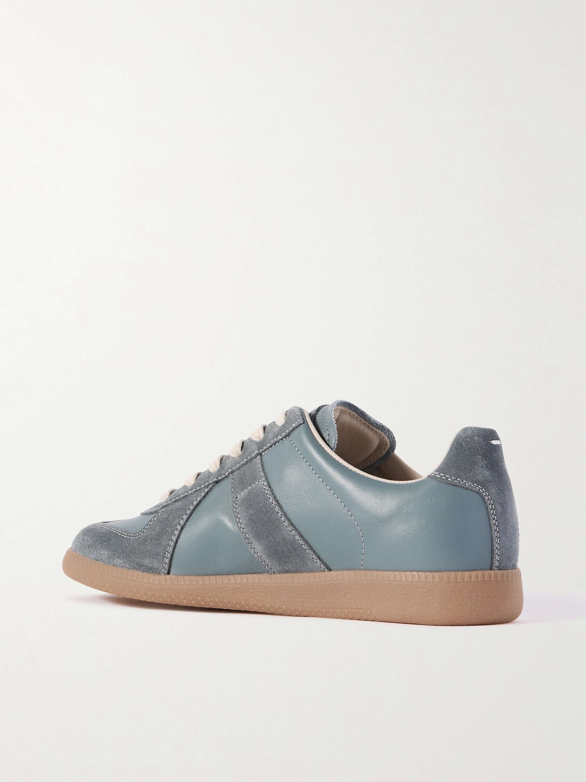 MAISON MARGIELA Replica Leather and Suede Sneakers
