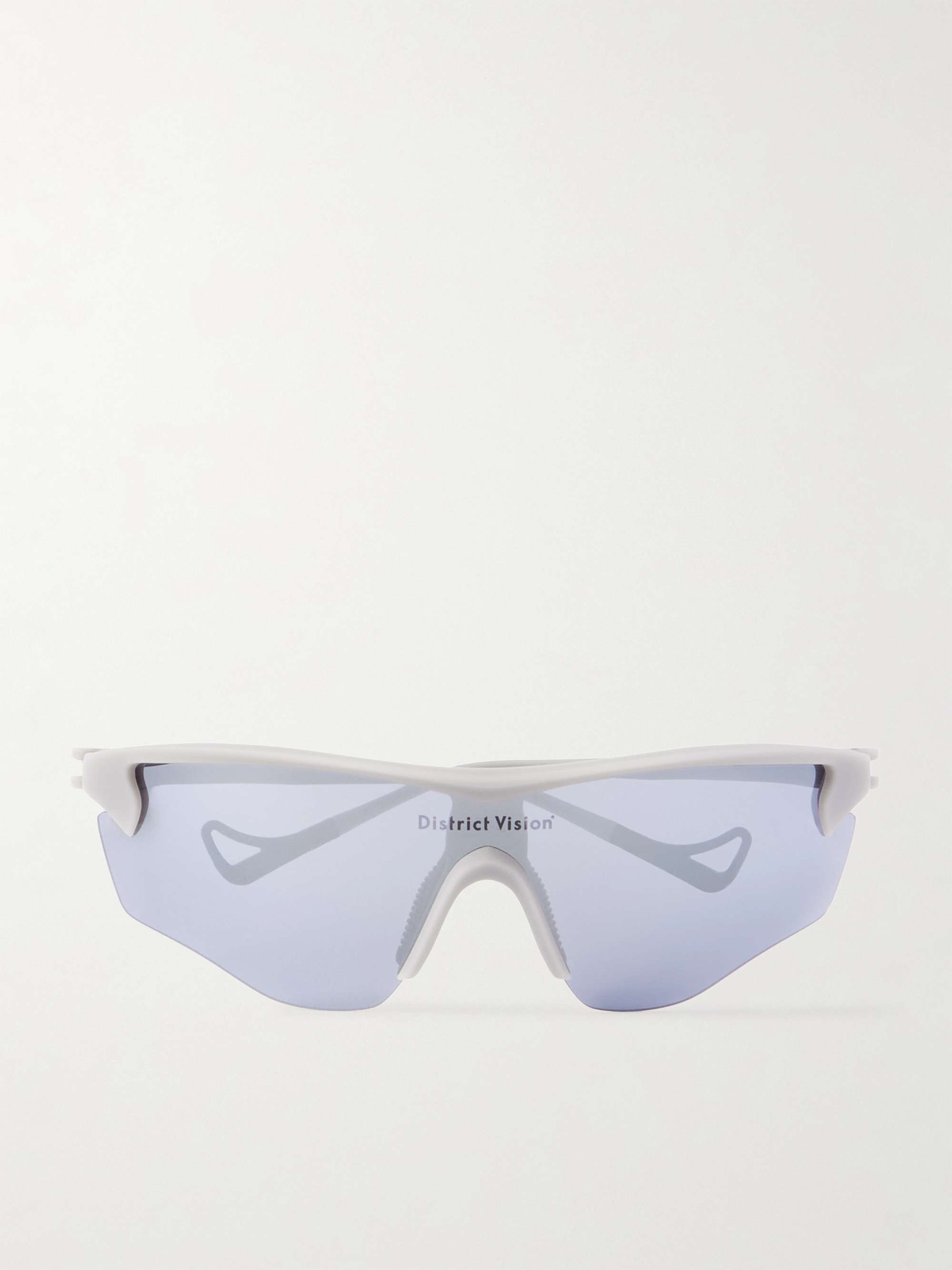 小物 District Vision Junya Racer District Vision | Junya Racer in Carbon - Yellow Sunglasses
