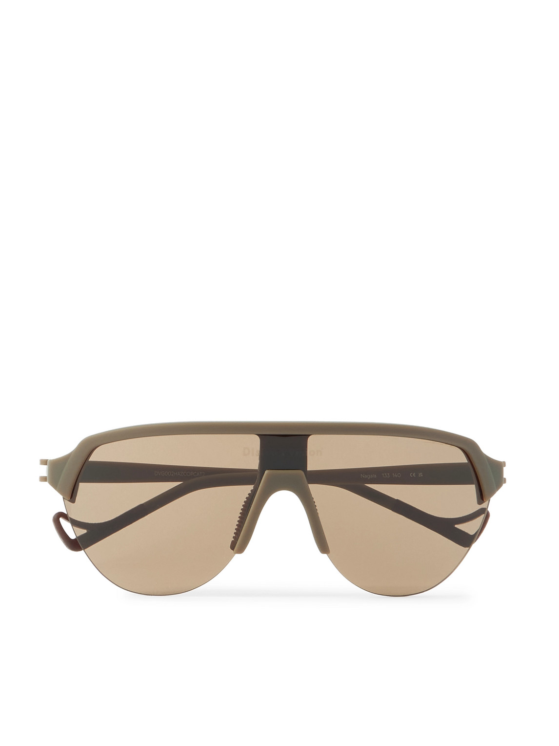 District Vision Nagata Speed Blade D-frame Nylon Sunglasses In Brown