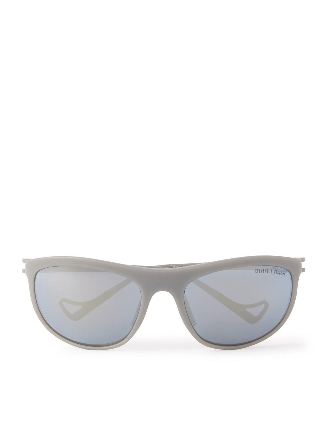 District Vision Takeyoshi Altitude D-frame Polycarbonate Sunglasses In Gray