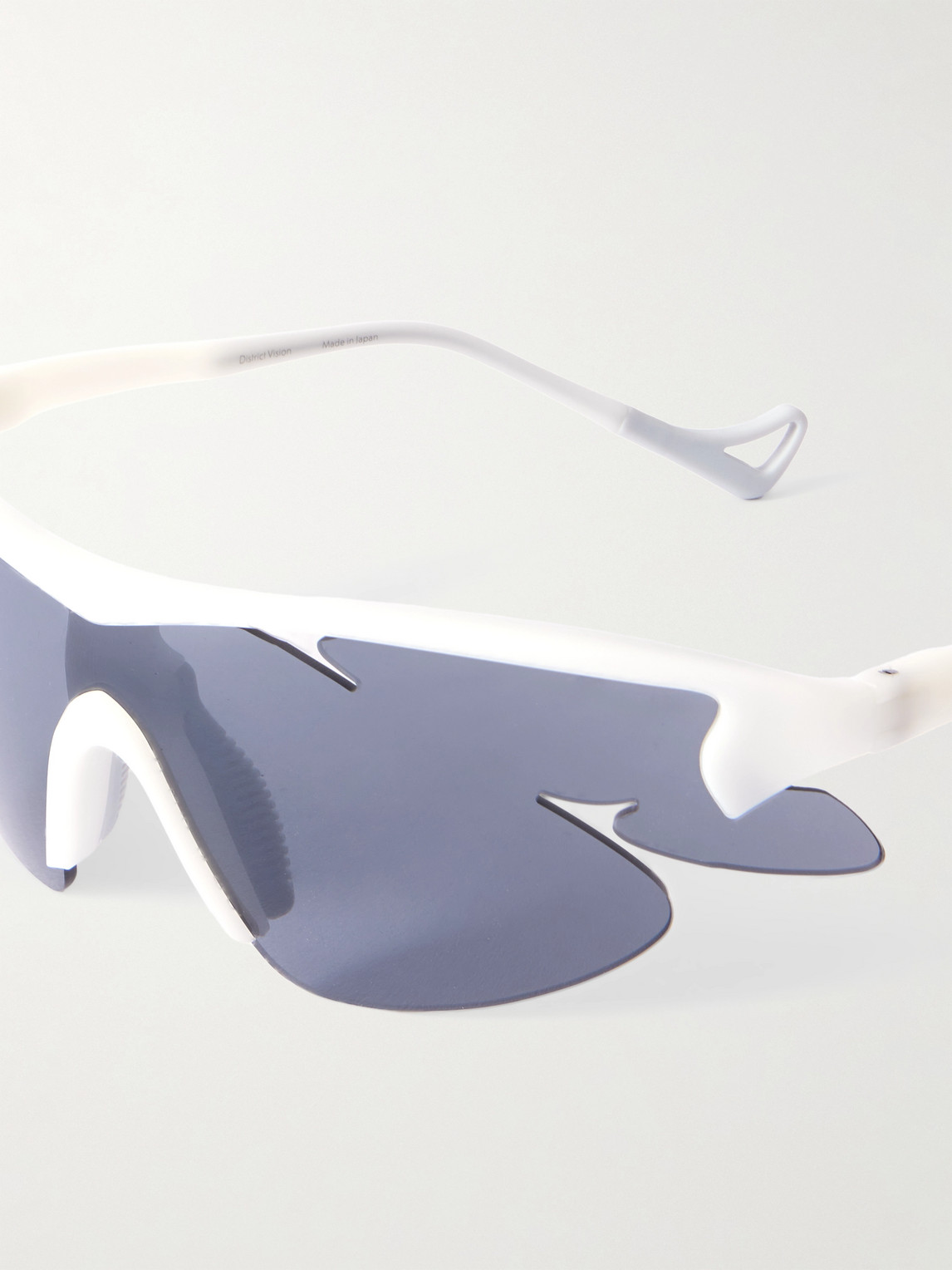 District Vision Post Archive Faction Junya Racer D-frame Polycarbonate And Titanium Sunglasses In Gray