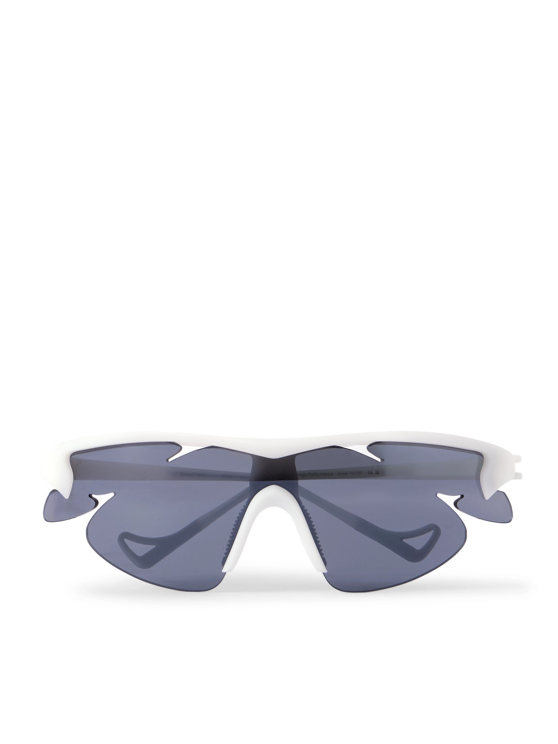 District Vision Post Archive Faction Junya Racer D-frame Polycarbonate And Titanium Sunglasses In Gray