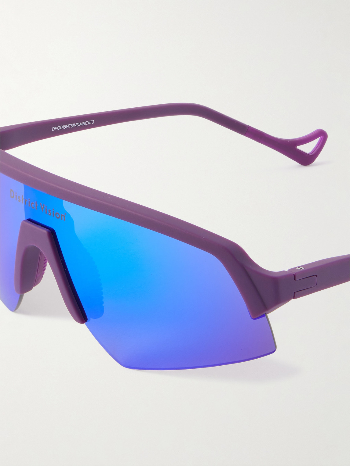 District Vision Choji Turbo Blade D-frame Tr90 Sunglasses In Blue