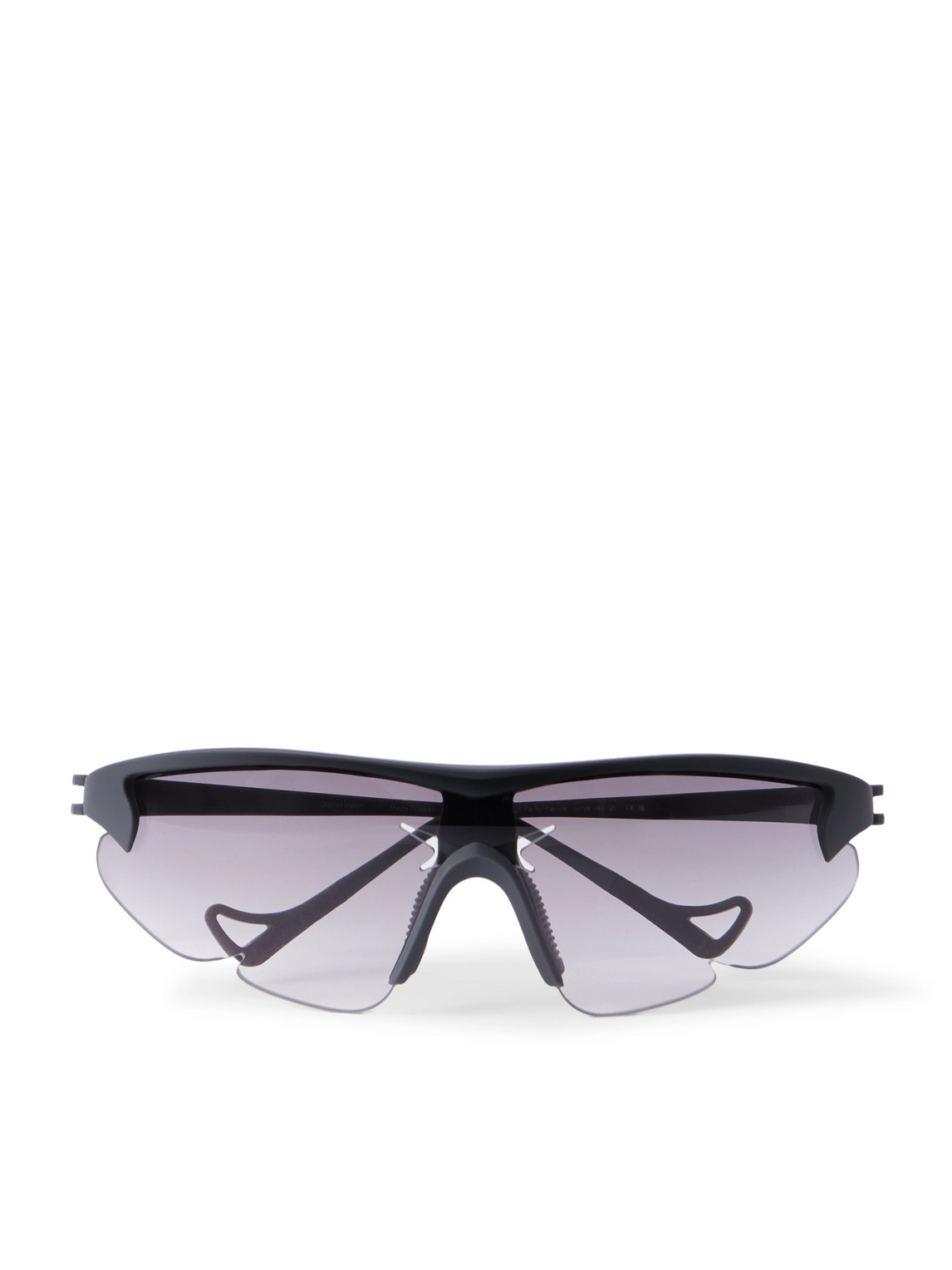 District Vision Post Archive Faction Junya Racer D-frame Polycarbonate And Titanium Sunglasses In Black