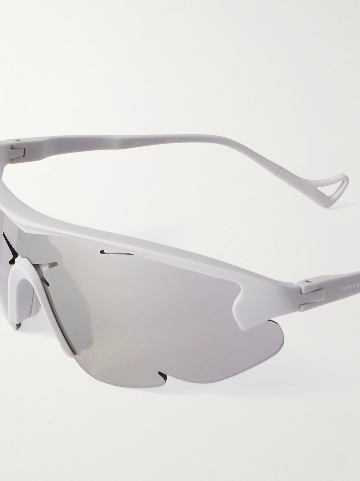 District Vision Post Archive Faction Junya Racer D-frame Polycarbonate And Titanium Sunglasses In Silver