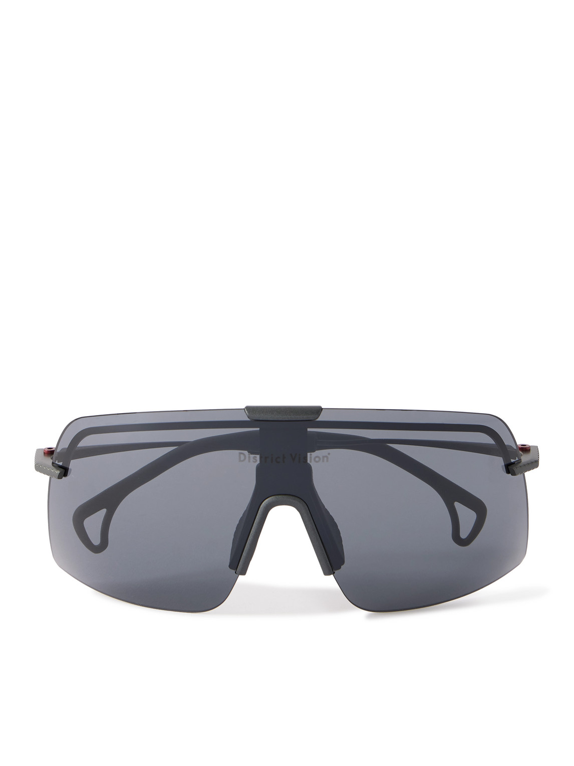 District Vision Yusuke Alpine Blade Titanium Sunglasses In Blue