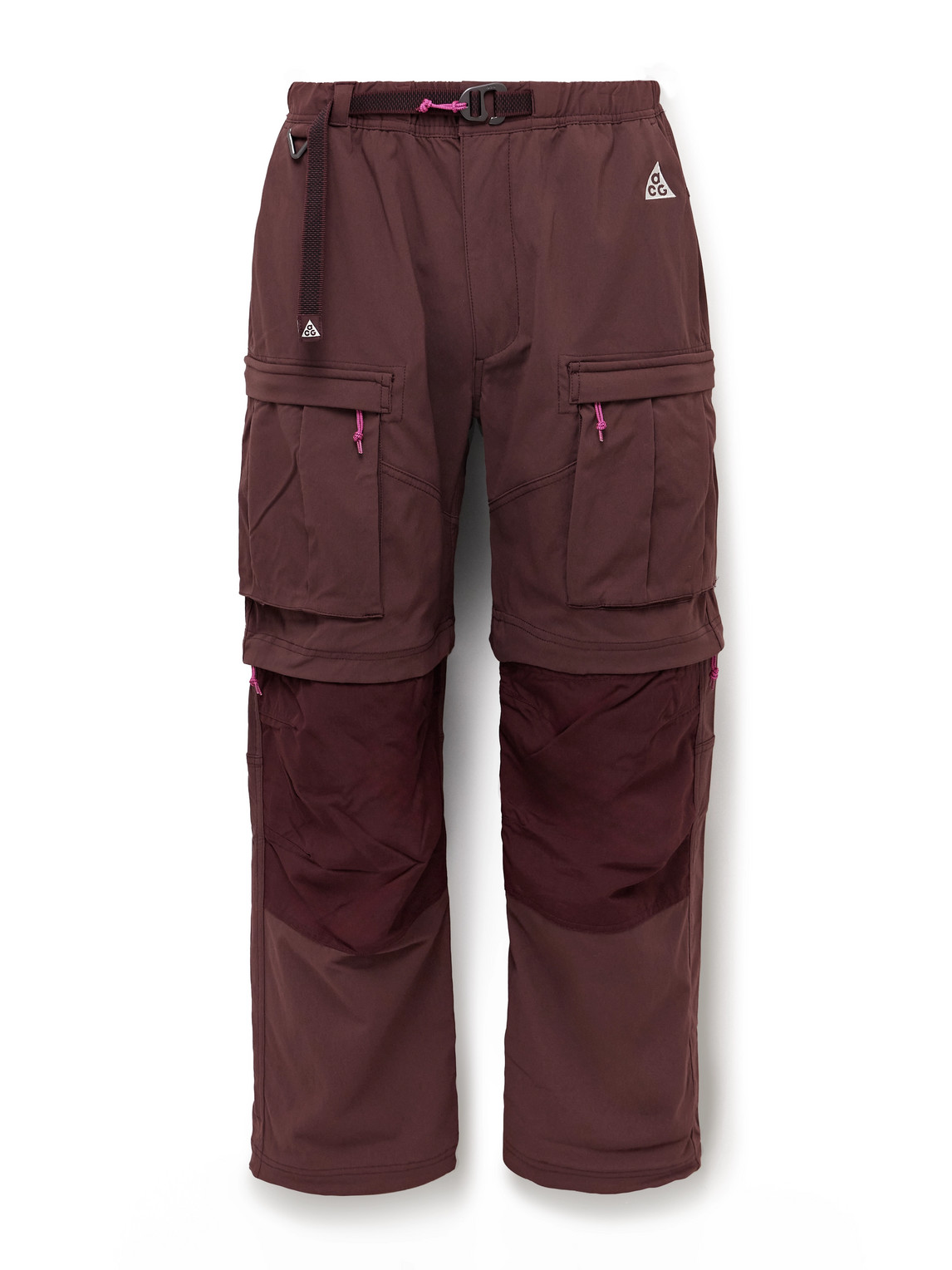 Nike Burgundy Acg Smith Summit Cargo Pants In Burgundy
