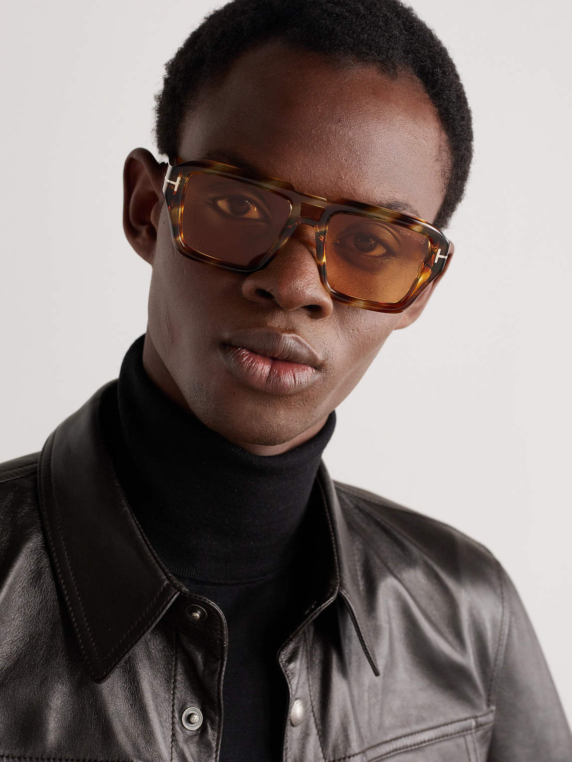 Tom Ford Square-frame Tortoiseshell Acetate Sunglasses In Tortoiseshell