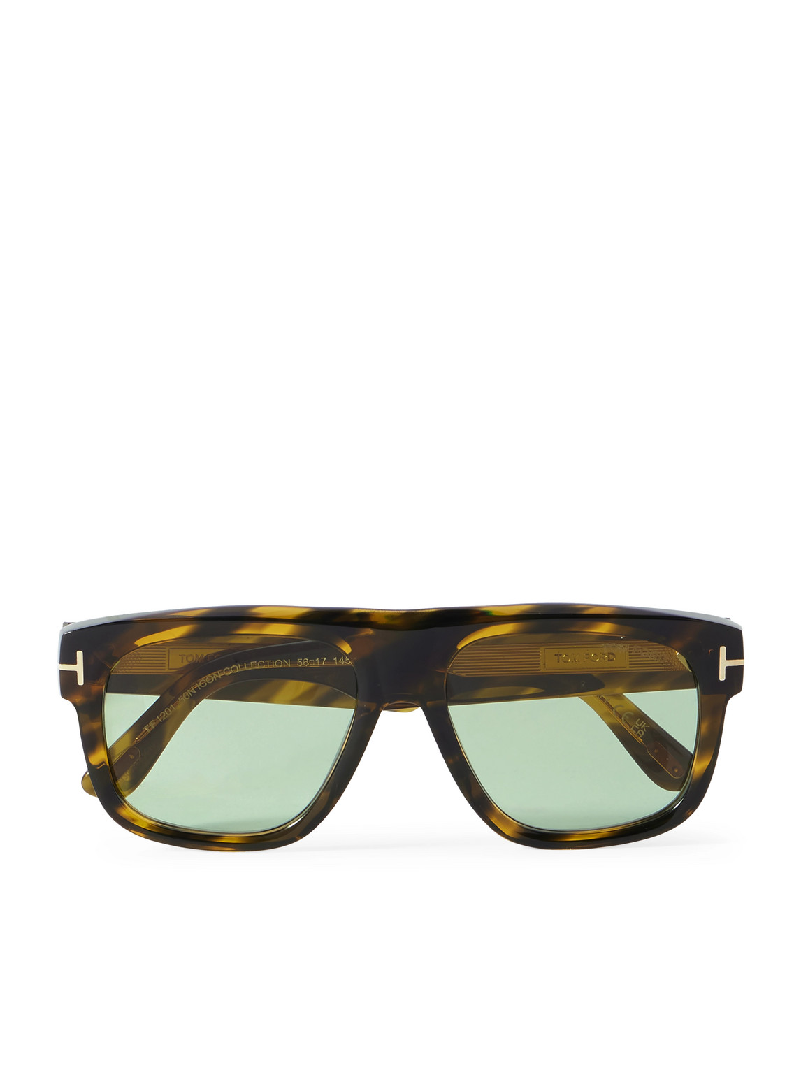 TOM FORD ICON SQUARE-FRAME TORTOISESHELL ACETATE SUNGLASSES