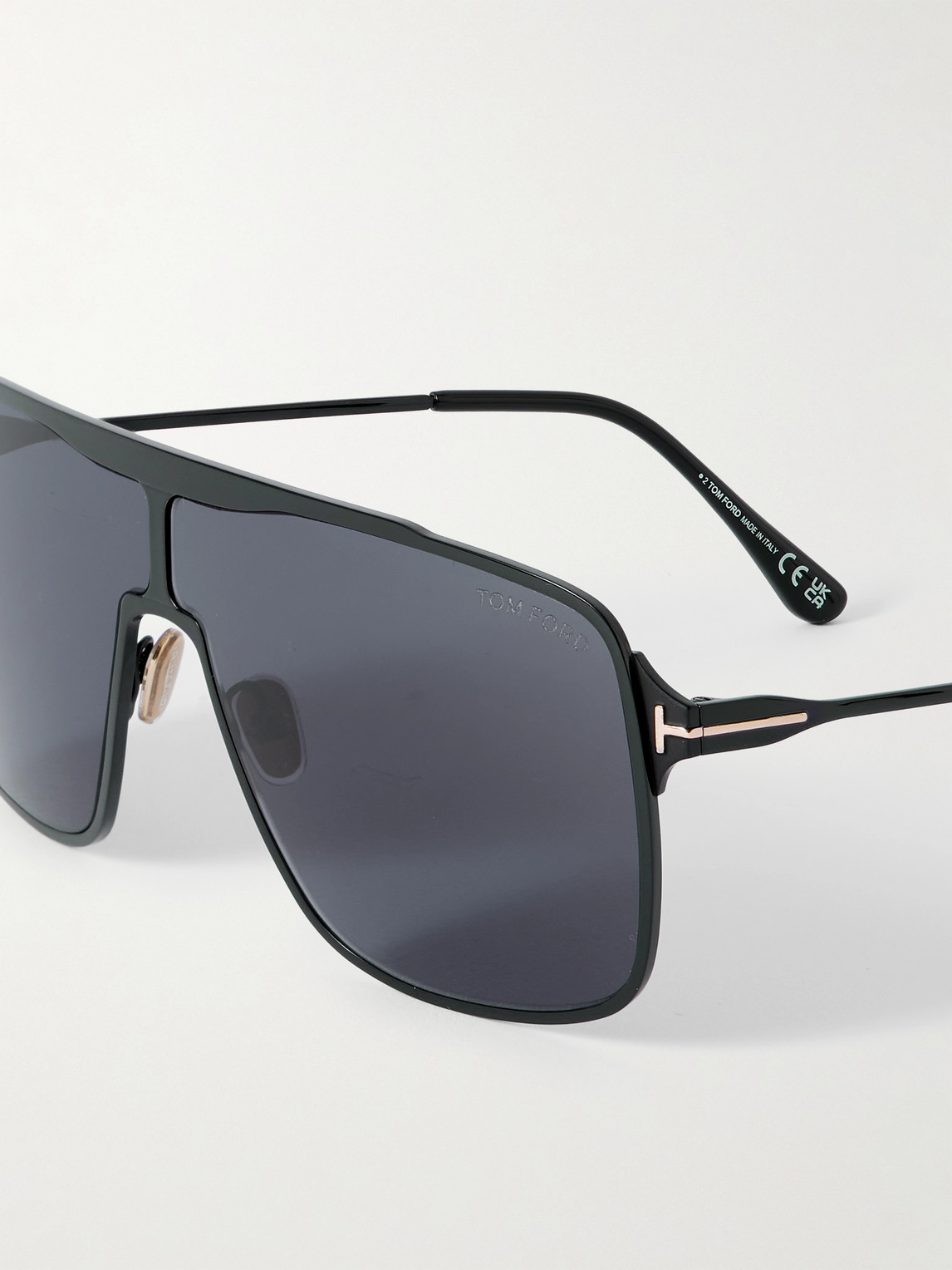 Tom Ford Zappa D-frame Metal Sunglasses In Black