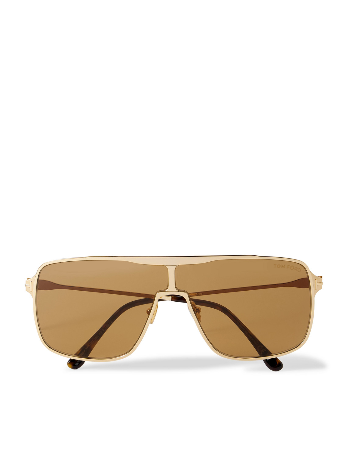 Tom Ford Zappa D-frame Gold-tone Sunglasses