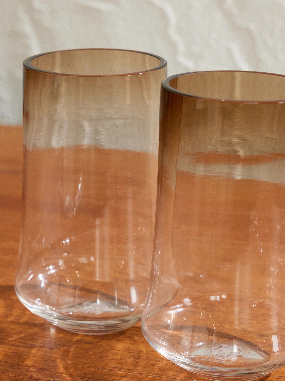  Brunello Cucinelli - Set Of Two Murano Glass Tumblers - Men - Brown 