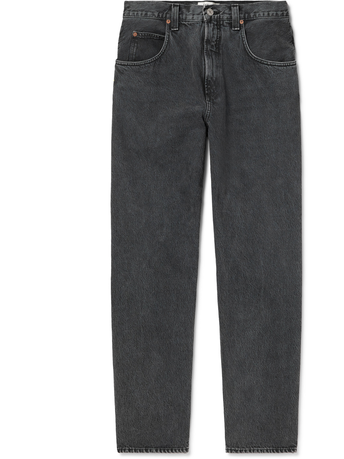 Agolde Fusion Straight-leg Jeans In Black