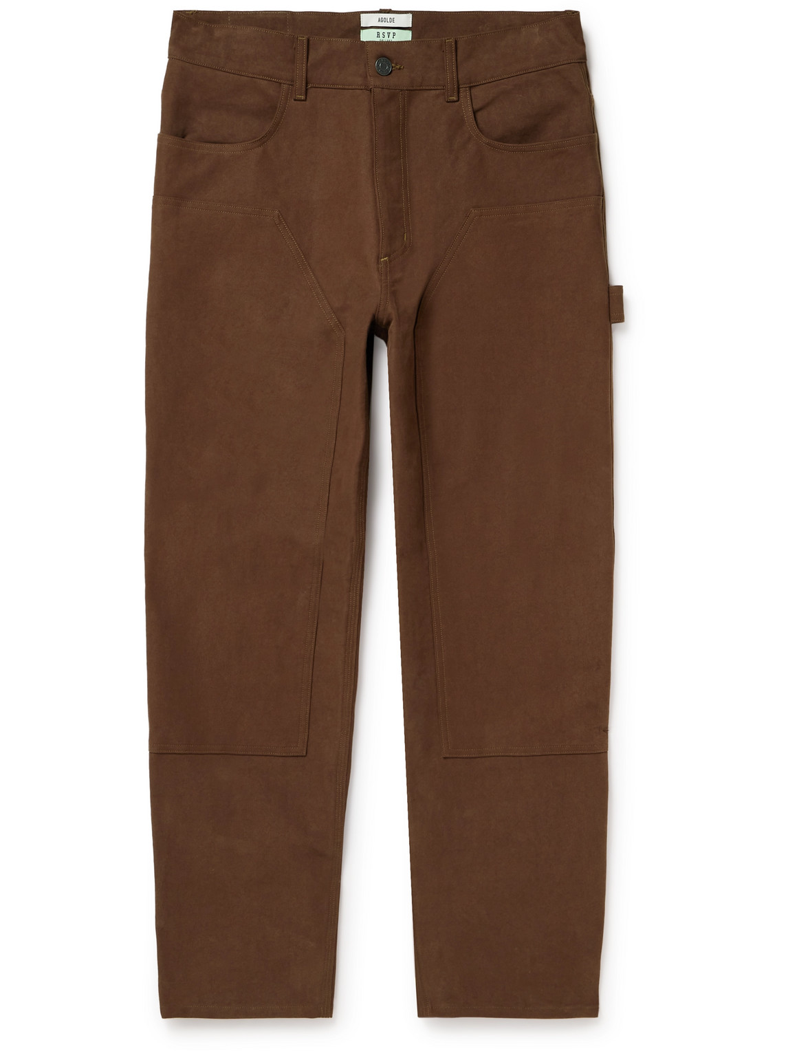 RSVP GALLERY Ewing Straight-Leg Cotton-Twill Carpenter Trousers