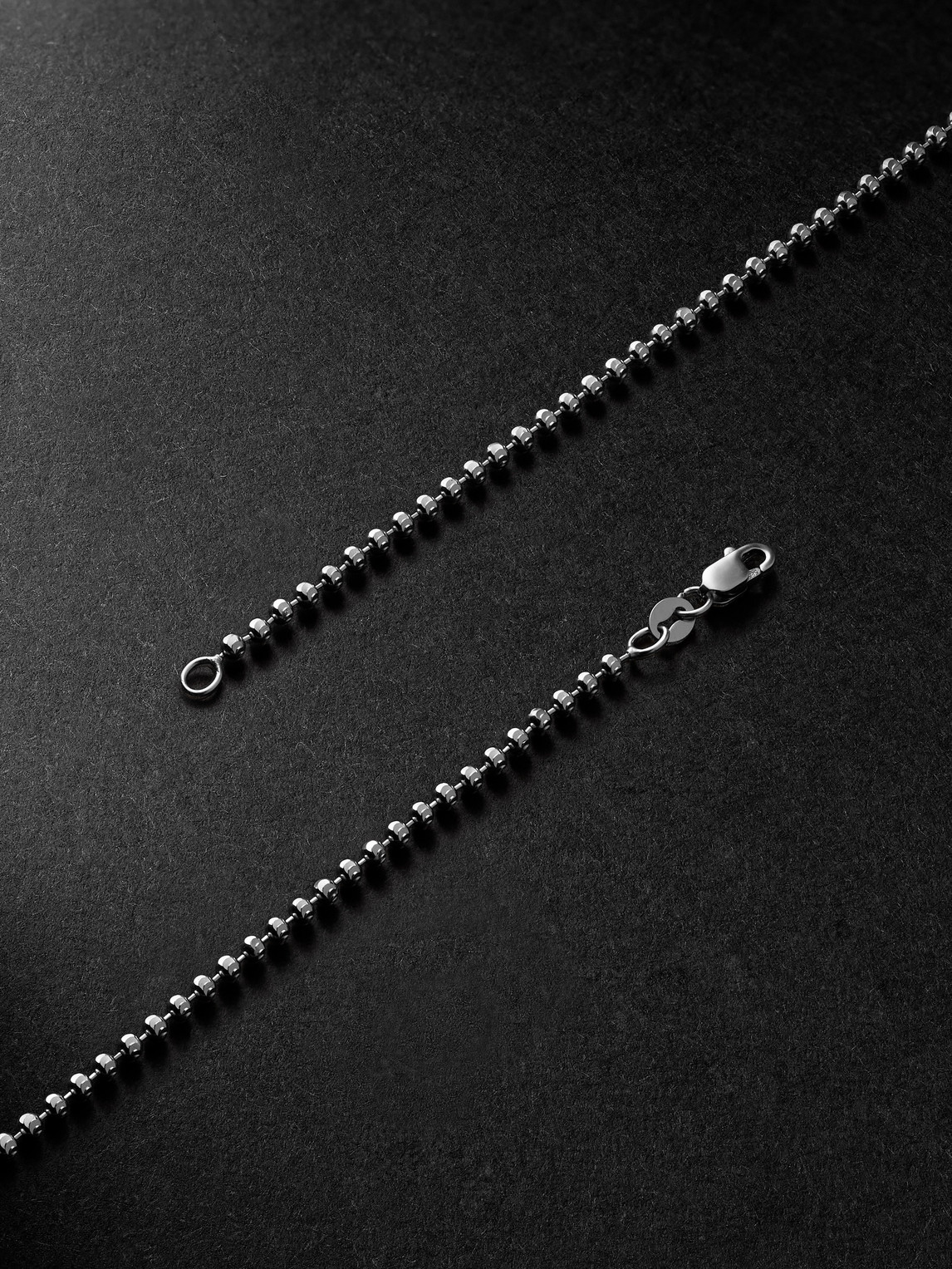 Alex Moss New York 20-inch 14-karat White Gold Ball Chain Necklace In Gold