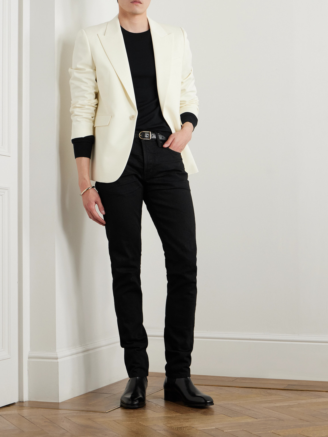 Shop Tom Ford Slim-fit Wool Sweater In Black
