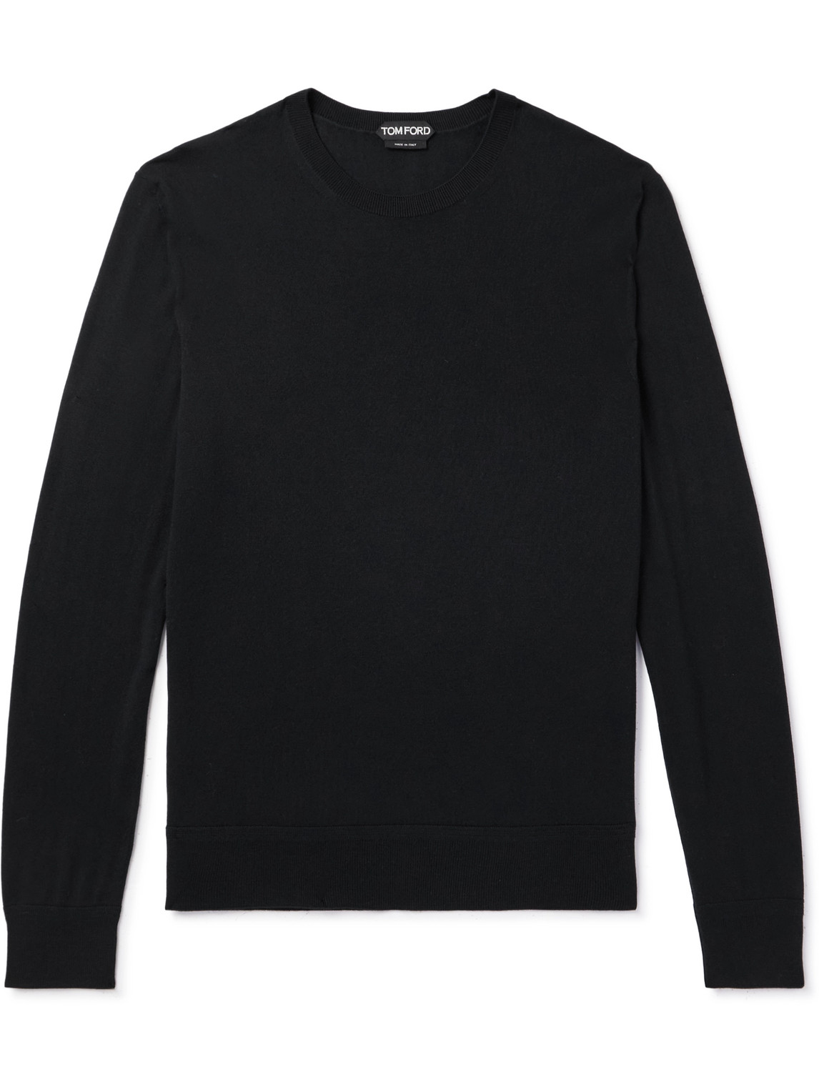 Tom Ford Slim-fit Wool Sweater In Black