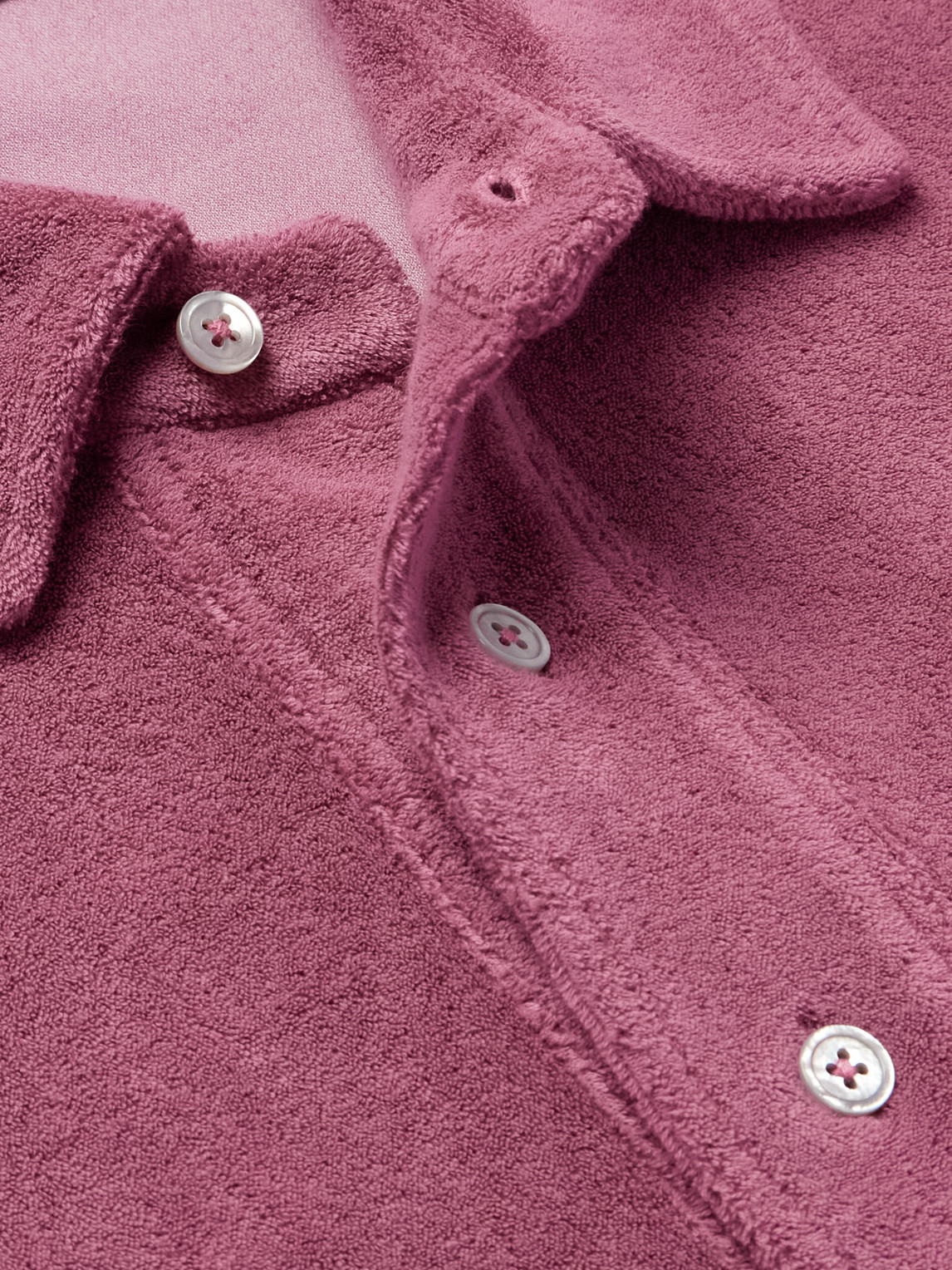 Tom Ford Cotton-blend Terry Polo Shirt In Pink