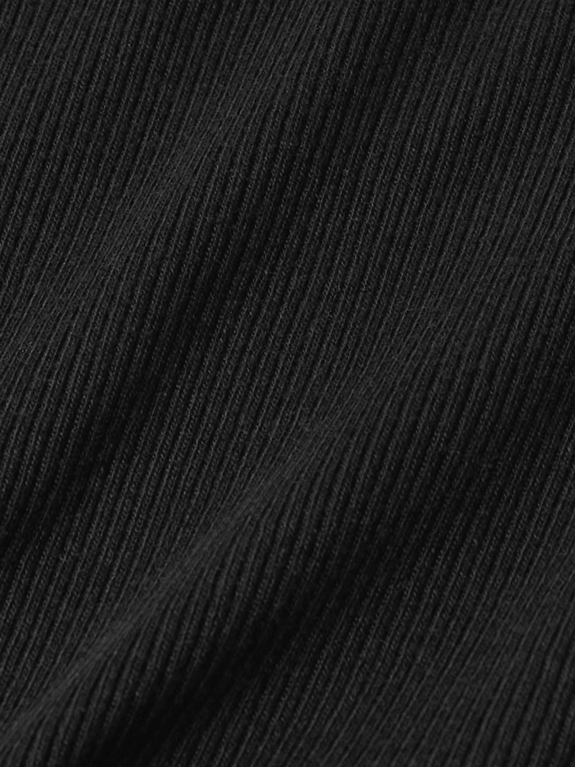 Tom Ford Slim-fit Ribbed Cotton And Modal-blend Jersey Henley T-shirt In Black