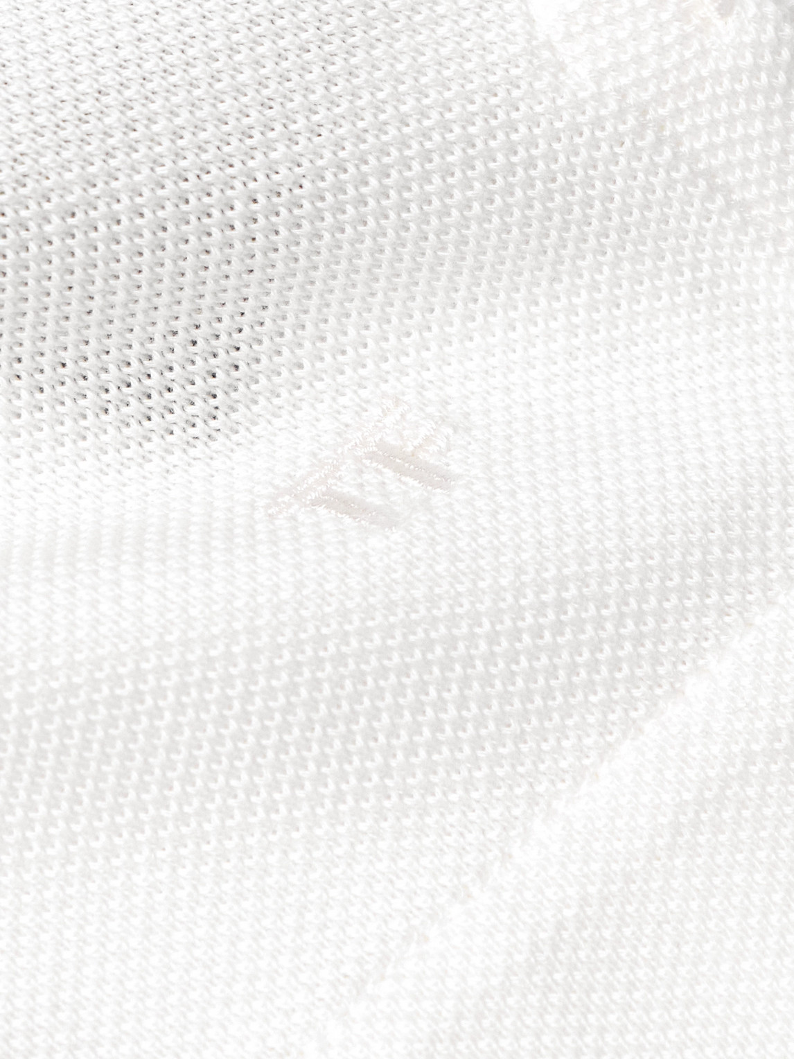 Tom Ford Men's Cotton Polo Shirt In White