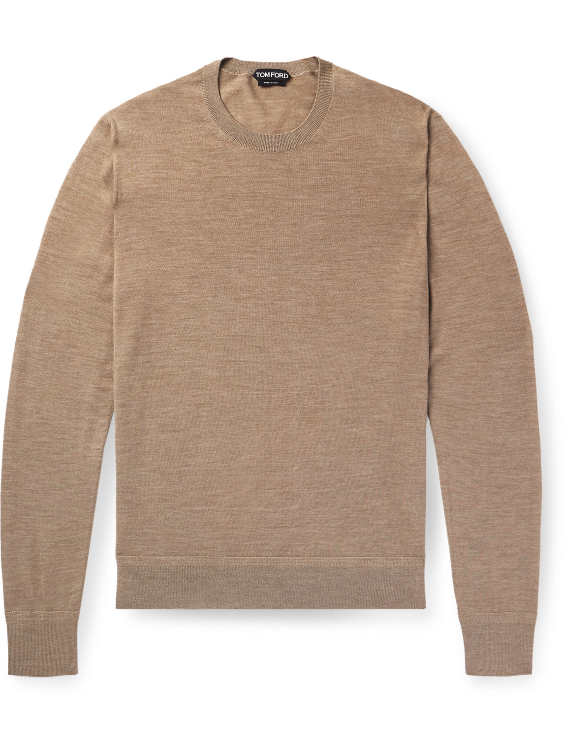 Tom Ford Slim-fit Wool Sweater In Neutrals