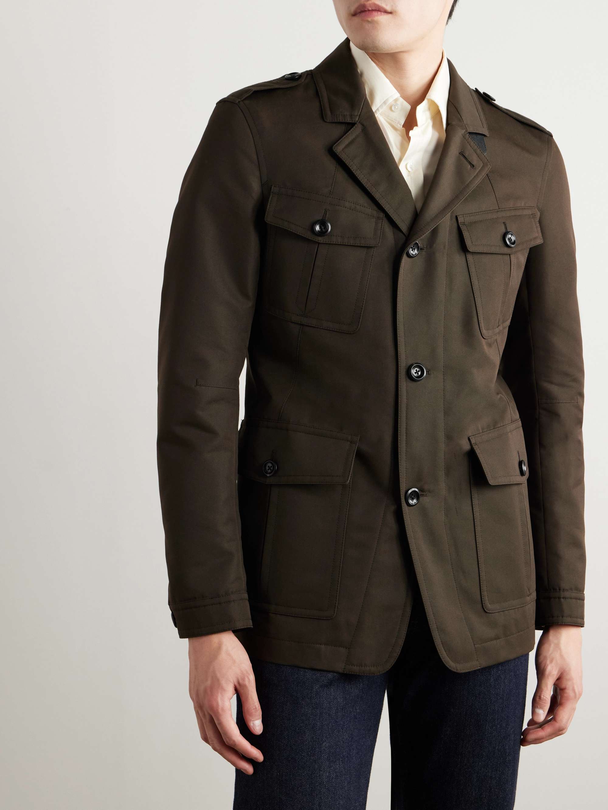 TOM FORD Cotton-Blend Twill Field Jacket for Men | MR PORTER