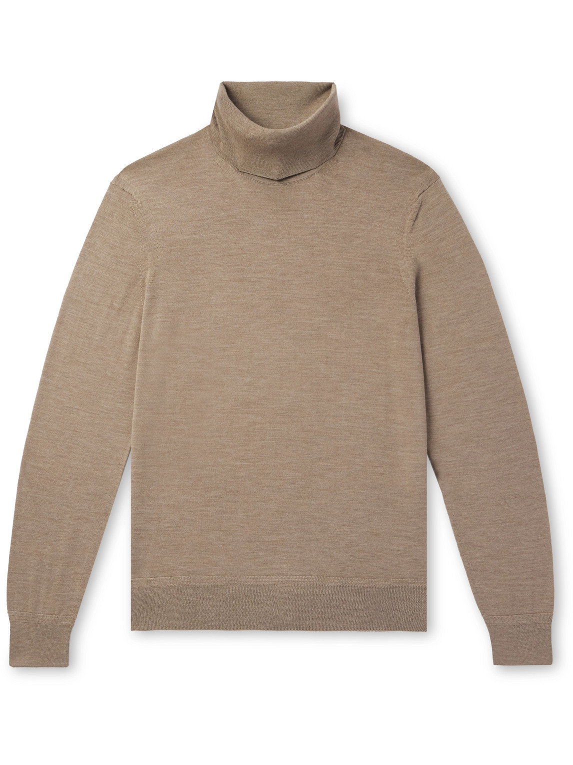 Tom Ford Merino Wool Rollneck Sweater In Neutrals