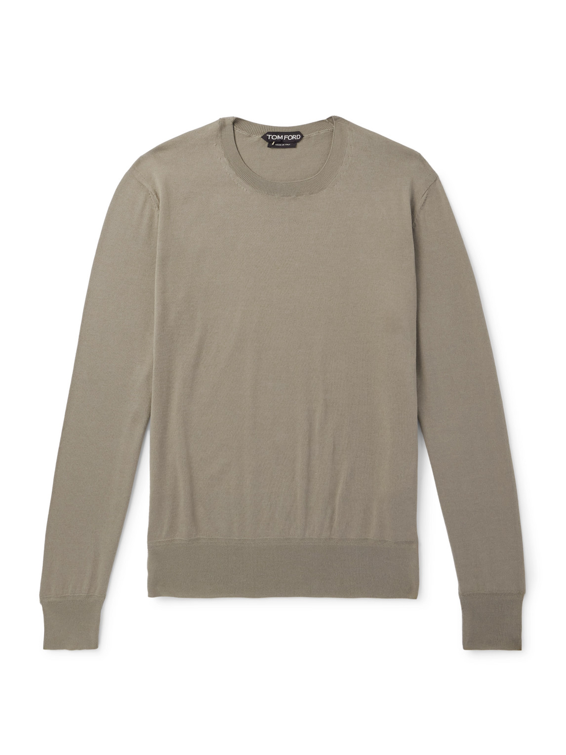 Tom Ford Cotton Sweater In Neutrals