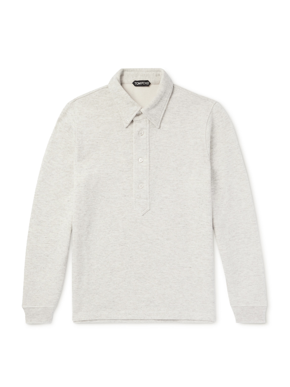 Tom Ford Ribbed Cotton-Blend Polo Shirt - Men